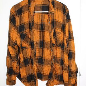 Plaid Button Down Top